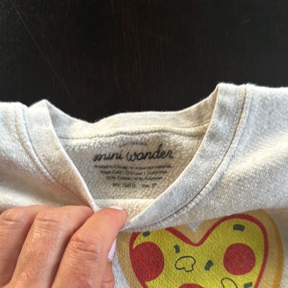 Yellow and Gray Chicago Pizza Graphic Hoodie - Picture 2 of 2